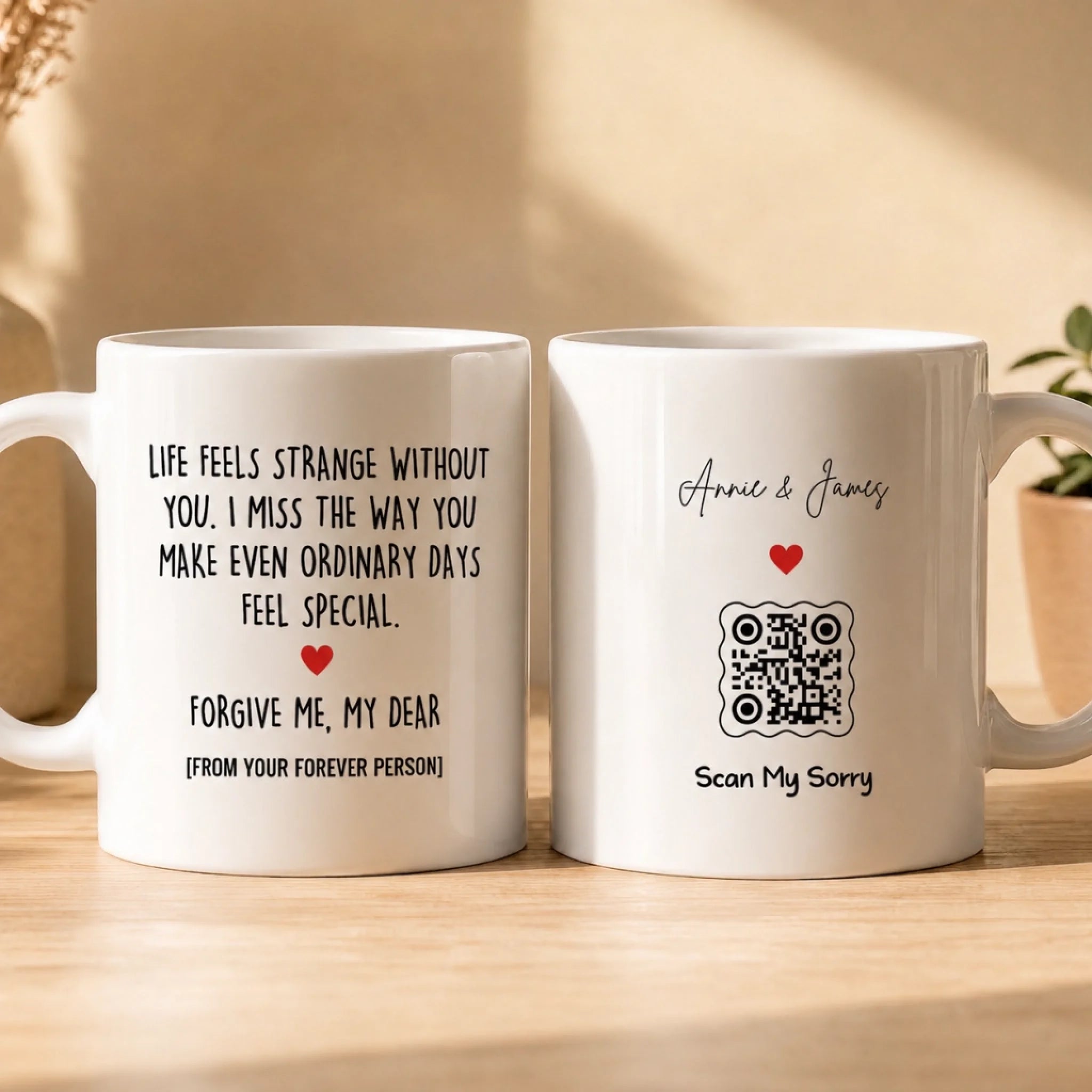 Couple Mugs - I'm Not Used To Days Without You