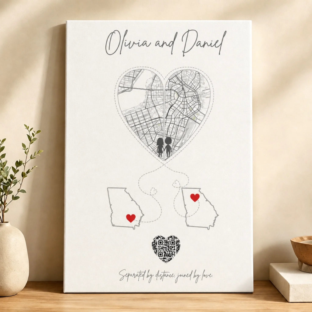 Separated by Distance Joined by Love Long Distance Gift (1)