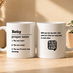 Couple Mugs - Classic Definition Personalised QR Mug - Custom Name & Text